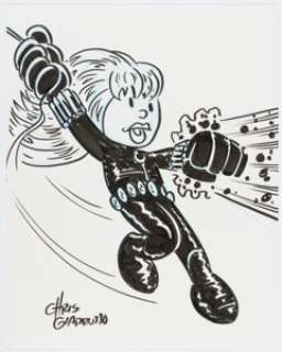 Chris Giarrusso - Black Widow Illustration Original Art (undated).