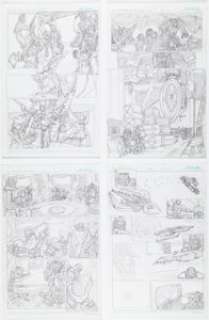 Dan Khanna Beast Wars: Dawn of Future‘s Past Story Pages Orginal Art Group of 4 (Fun Publications, 2006). (Total: 4 Original Art)