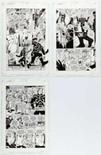 Paul Guinan and Denis Rodier Chronos #7 Story Pages Original Art Group of 3 (DC, 1998). (Total: 3 Original Art)