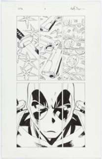 Reilly Brown Deadpool: The Gauntlet #1 Story Page Original Art (Marvel, 2014).