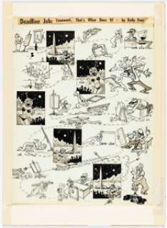 Kelly Freas - Complete 1-Page Story Original Art (c. 1957). | Heritage