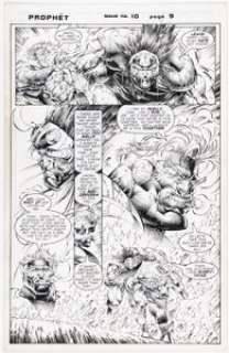 Stephen Platt and Marlo Alquiza Prophet #10 Story Page 9 Original Art (Image, 1995).