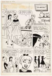 Dan DeCarlo and Rudy Lapick Archie Giant Series Magazine #4 Story Page 1 Original Art (Archie, 1957). | Heritage