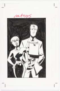 Michael Avon Oeming Powers Illustration Original Art (c. 2015). | Heritage