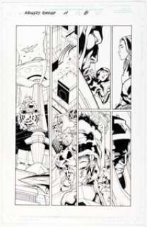Carlos Pacheco and Jesus Merino Avengers Forever #11 Story Page 8 Original Art (Marvel, 1999). | Heritage