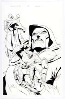 Clayton Henry Fantastic Five #3 Cover Original Art (Marvel, 2007). | Heritage