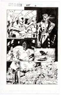 Joe Madureira and Tim Townsend The Uncanny X-Men #335 Avengers Story Page 6 Original Art (Marvel, 1996). | Heritage