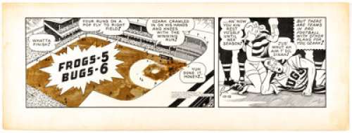 Ray Gotto Ozark Ike Daily Comic Strip Original Art dated 10-13-48 (King Features Syndicate, 1948).