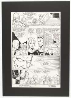 Ron Lim and Joe Rubinstein Silver Surfer #17 Mr. Fantastic and Invisible Woman Story Page 5 Original Art (Marvel, 1988).