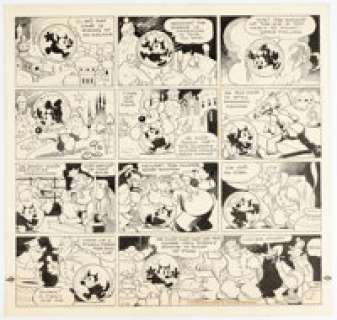 Otto Messmer Felix the Cat Sunday Comic Strip Original Art dated 3-31-35 (King Features Syndicate, 1935). | Heritage