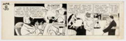 Chester Gould Dick Tracy Daily Comic Strip Original Art dated 4-6-50 (Chicago Tribune, 1950). | Heritage