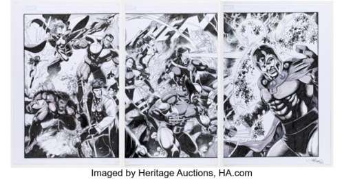 Carlos Magno X-Men #1 Cover Re-Creation and Preliminary Original Art Group (2022). (Total: 4 Original Art)