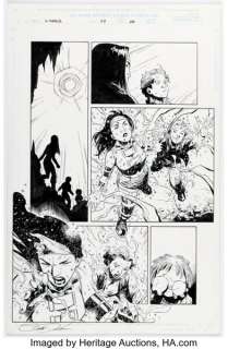 Jim Cheung and Scott Koblish X-Force #99 Dani Moonstar Story Page 20 Original Art (Marvel, 2000).