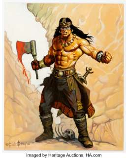 Ken Kelly - Conan Painting Original Art (2006). | Heritage