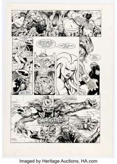Liam Sharp, Andy Lanning, and Bambos Georgiou Death‘s Head II #1 Story Page 15 Original Art (Marvel UK, 1992).