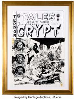 Joe Orlando - Tales From the Crypt Specialty Homage Cover Illustration Original Art (undated). | Heritage