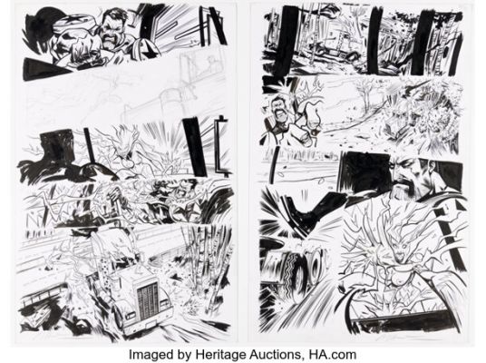 Mike Huddleston Butcher Baker, the Righteous Maker #3 Story Pages 14-15 Original Art (Image, 2011). (Total: 2 Original Art)