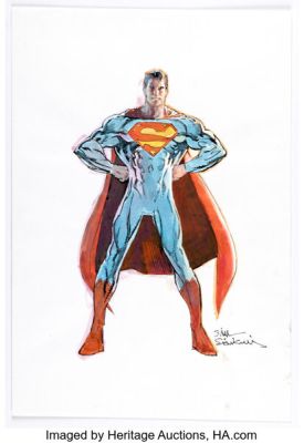 Bill Sienkiewicz - Superman Illustration Original Art (undated). | Heritage