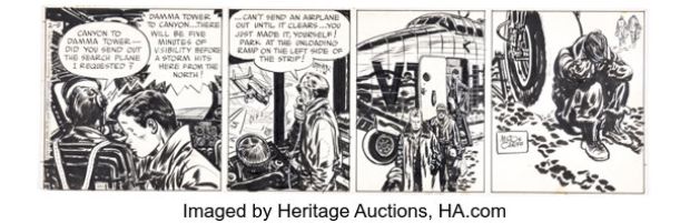 George Wunder Terry and the Pirates Daily Comic Strip Original Art dated 2-9-49 (News Syndicate, 1949).
