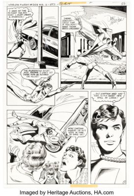 Don Newton and Kurt Schaffenberger World’s Finest #258 Captain Marvel Jr. Story Page 7 Original Art (DC, 1979). | Heritage