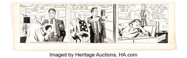 Alex Raymond Rip Kirby Daily Comic Strip Original Art dated 7-15-52 (King Features Syndicate, 1952). | Heritage