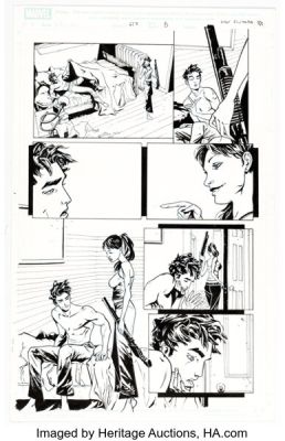 Max Fiumara The Amazing Spider-Man #617 Story Page 5 Original Art (Marvel, 2010).