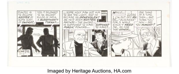 Leonard Starr Little Orphan Annie Daily Comic Strip Original Art dated 10-2-96 (Tribune Media Services, 1996). | Heritage