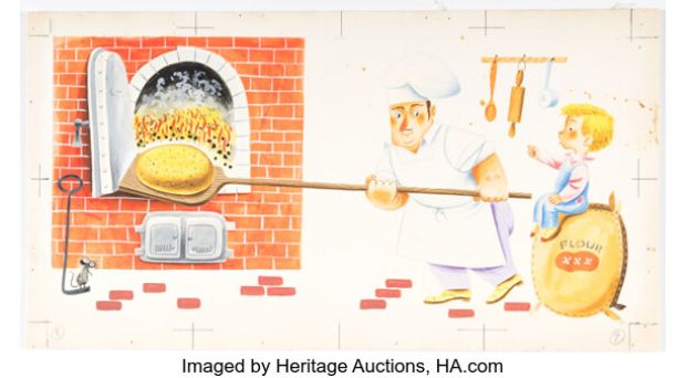 Richard Scarry Little Benny Wanted a Pony Illustration Pages 8 and 9 Original Art (Simon and Schuster, 1950). | Heritage