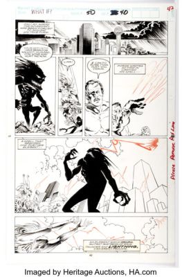 Armando Gil What If...? #50 Hulk vs. Wolverine Story Page 40 Original Art (Marvel, 1993). | Heritage