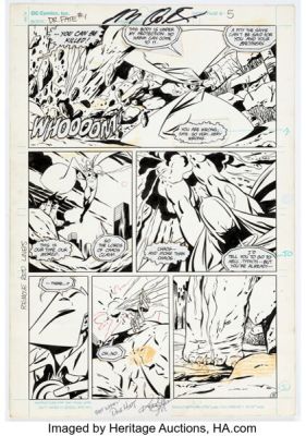 Keith Giffen and Dave Hunt Dr. Fate #1 Story Page 5 Original Art (DC, 1987). | Heritage
