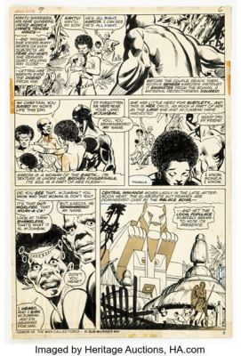 Gil Kane and Klaus Janson Jungle Action #9 Story Page 4 Original Art (Marvel, 1974). | Heritage