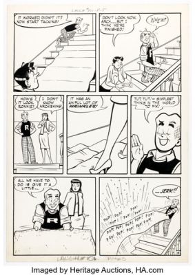 Harry Lucey Laugh Comics #101 Story Page 5 Original Art (Archie, 1959). | Heritage