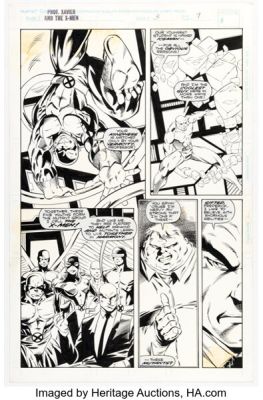 Jan Duursema and Mike Sellers Professor Xavier and the X-Men #3 Story Page 7 Original Art (Marvel, 1995). | Heritage