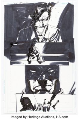 Jock The Batman Who Laughs #1 Joker Story Page 18 Original Art (DC, 2019). | Heritage