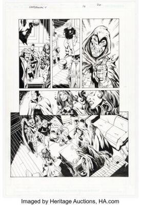 Tom Derenick and Wayne Faucher Shadowpact #14 Story Page 20 Original Art (DC, 2007).