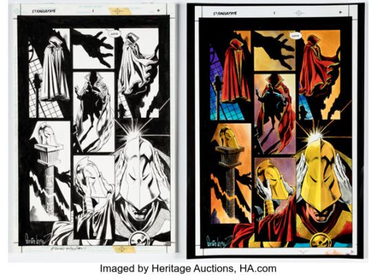 José Luis García-Lopez and Kevin Nowlan Doctor Strangefate #1 Story Page 1 Original Art (DC/Amalgam, 1996). | Heritage