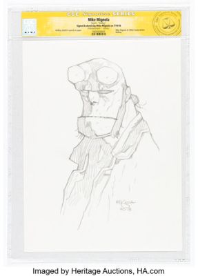 Mike Mignola - Hellboy Sketch Original Art - CGC Signature Series (2018). | Heritage