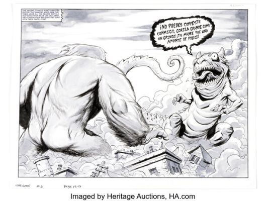 Eric Powell The Goon #6 Double Splash Pages 12-13 Original Art (Dark Horse, 2004). | Heritage