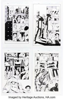 Derec (Aucoin) Donovan and Walden Wong Marvel Comics: Thor #1 Story Pages Original Art Group of 4 (Marvel, 2000). (Total: 4 Original Art)