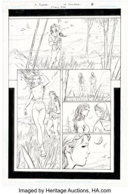 Howard Porter and Wayne Faucher Titans #11 Story Page 5 Original Art (DC, 2009). | Heritage