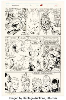 Mark Bagley and Larry Mahlstedt New Warriors #3 Story Page 21 Original Art (Marvel, 1990). | Heritage