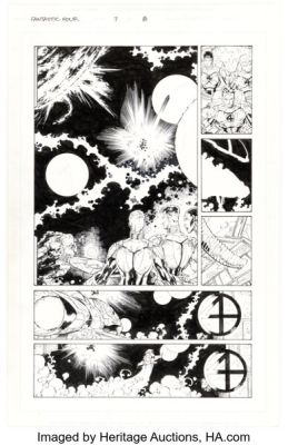 Brett Booth and Tom McWeeney Fantastic Four #7 Story Page 8 Original Art (Marvel, 1997).