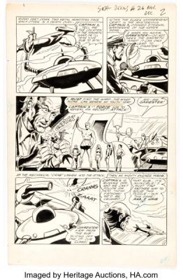 Howard Purcell and Sheldon Moldoff Sea Devils #26 Story Page 2 Original Art (DC, 1965). | Heritage