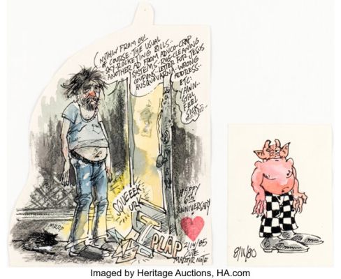 S. Clay Wilson - Love Notes To Girlfriend Illustrations Original Art Group of 10 (c. 1980s). (Total: 10 Original Art) | Heritage