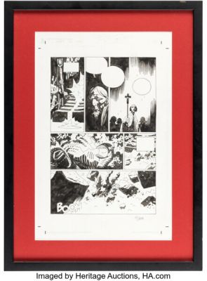 Mike Mignola Hellboy: The Island #1 Story Page 25 Original Art (Dark Horse, 2005).