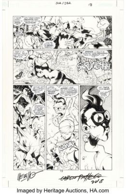 Carlos Pacheco and Jesus Merino JLA/JSA: Virtue and Vice #1 Story Page 13 Original Art (DC, 2002). | Heritage