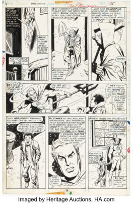 Sal Buscema and Joe Giella Marvel Spotlight #21 Son of Satan Story Page 9 Original Art (Marvel, 1975).