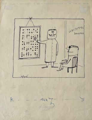 Siné (1928-2016) | Braille chez l’opticien | misc / divers