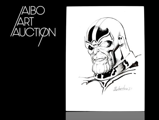 Joe Rubinstein ... | Joe Rubinstein Thanos Illustration à l’encre de chine,... | Aibo Art Auction