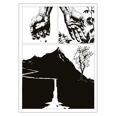 Jérémie Gasparutto | Le chemin derrière la maison - Planche originale 5 | Achetez de l’Art